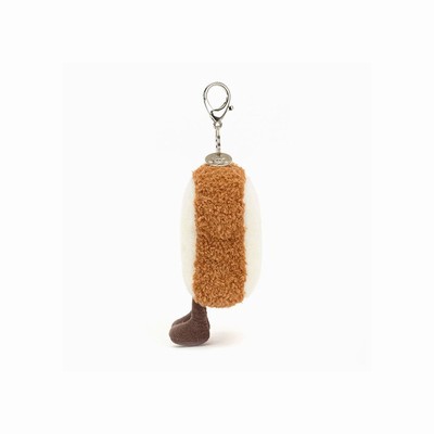 Jellycat Amuseables Toast Bag Charm Australia | 108675CMJ